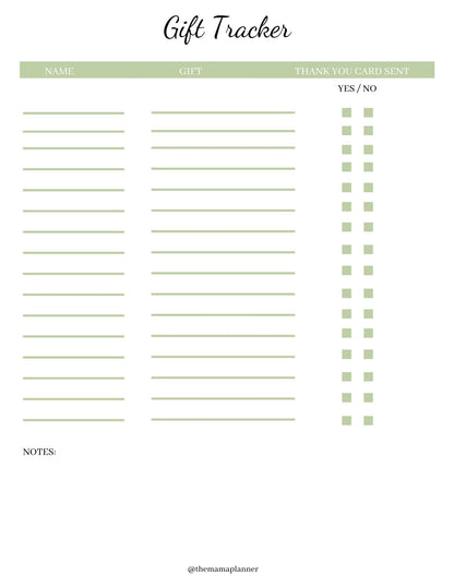 Baby Registry Checklist – NINO & VIV