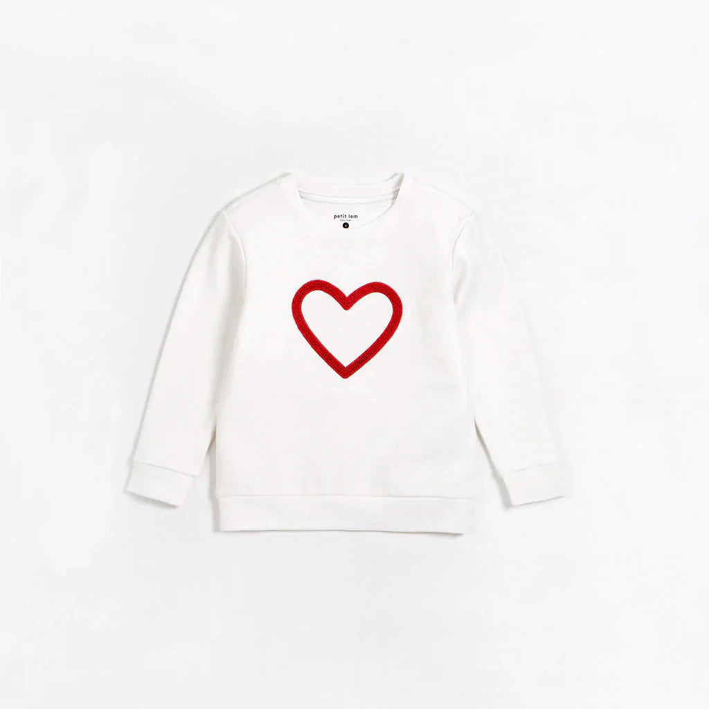 Be Mine Off-White Sweatshirt NINO & VIV 