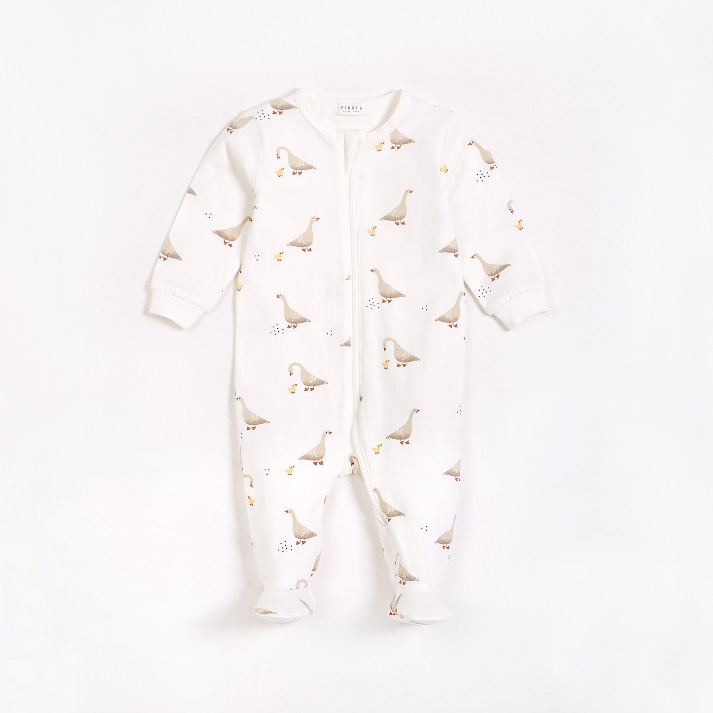 Firsts by Petit Lem - Organic Cotton Mother Goose Footed Sleeper NINO & VIV 