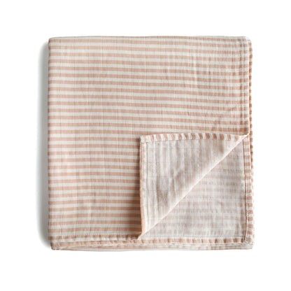 Organic Cotton Muslin Swaddle Blanket NINO & VIV 