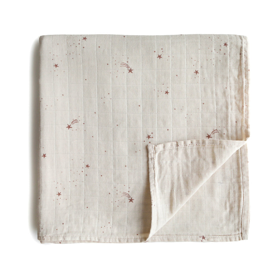 Organic Cotton Muslin Swaddle Blanket NINO & VIV 