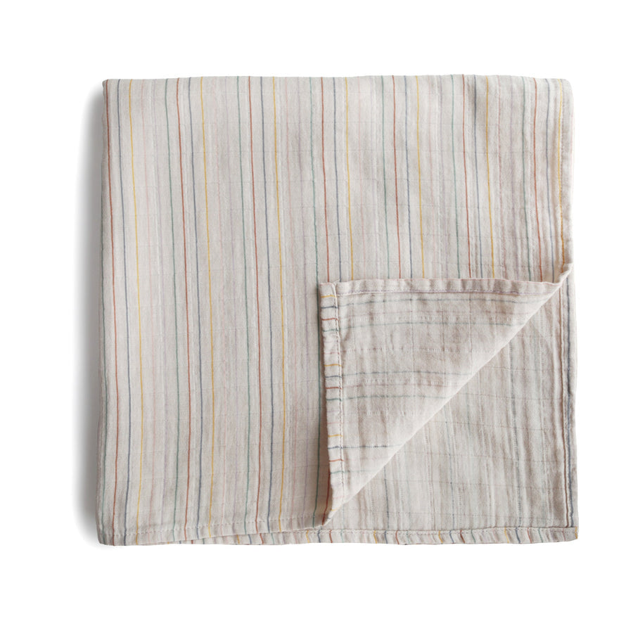 Organic Cotton Muslin Swaddle Blanket NINO & VIV 