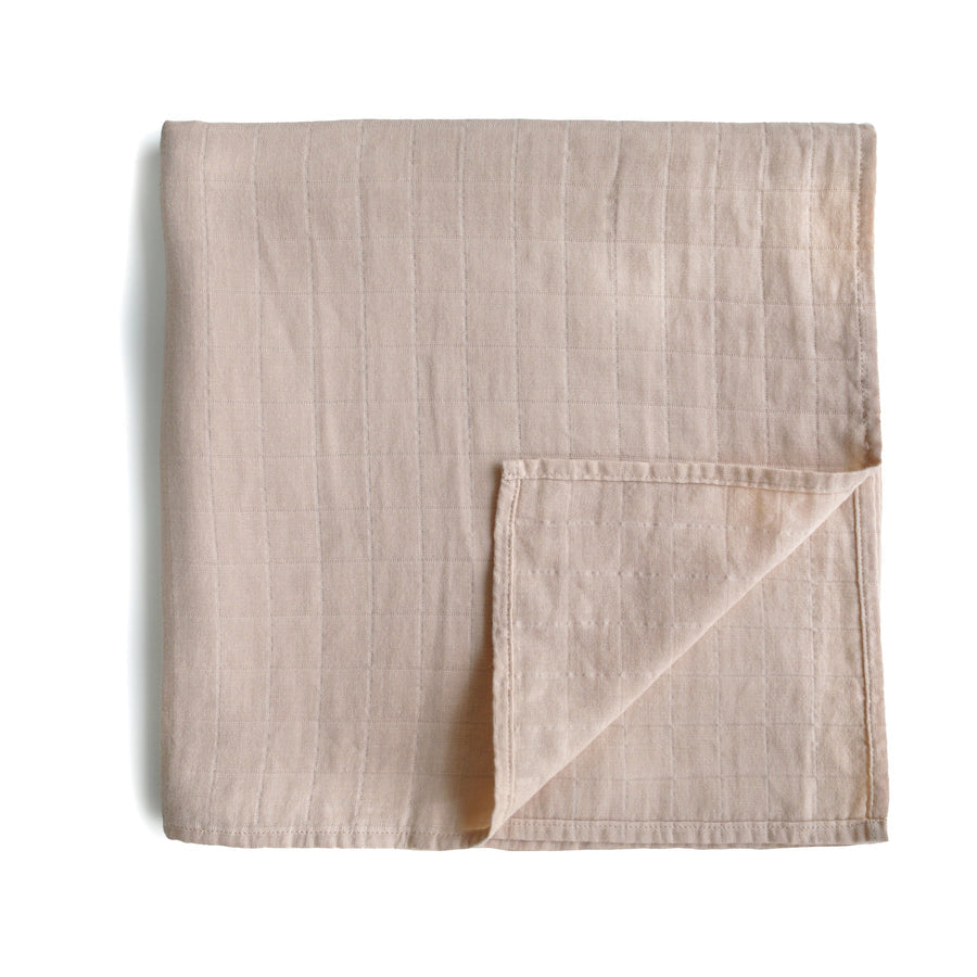 Organic Cotton Muslin Swaddle Blanket NINO & VIV 