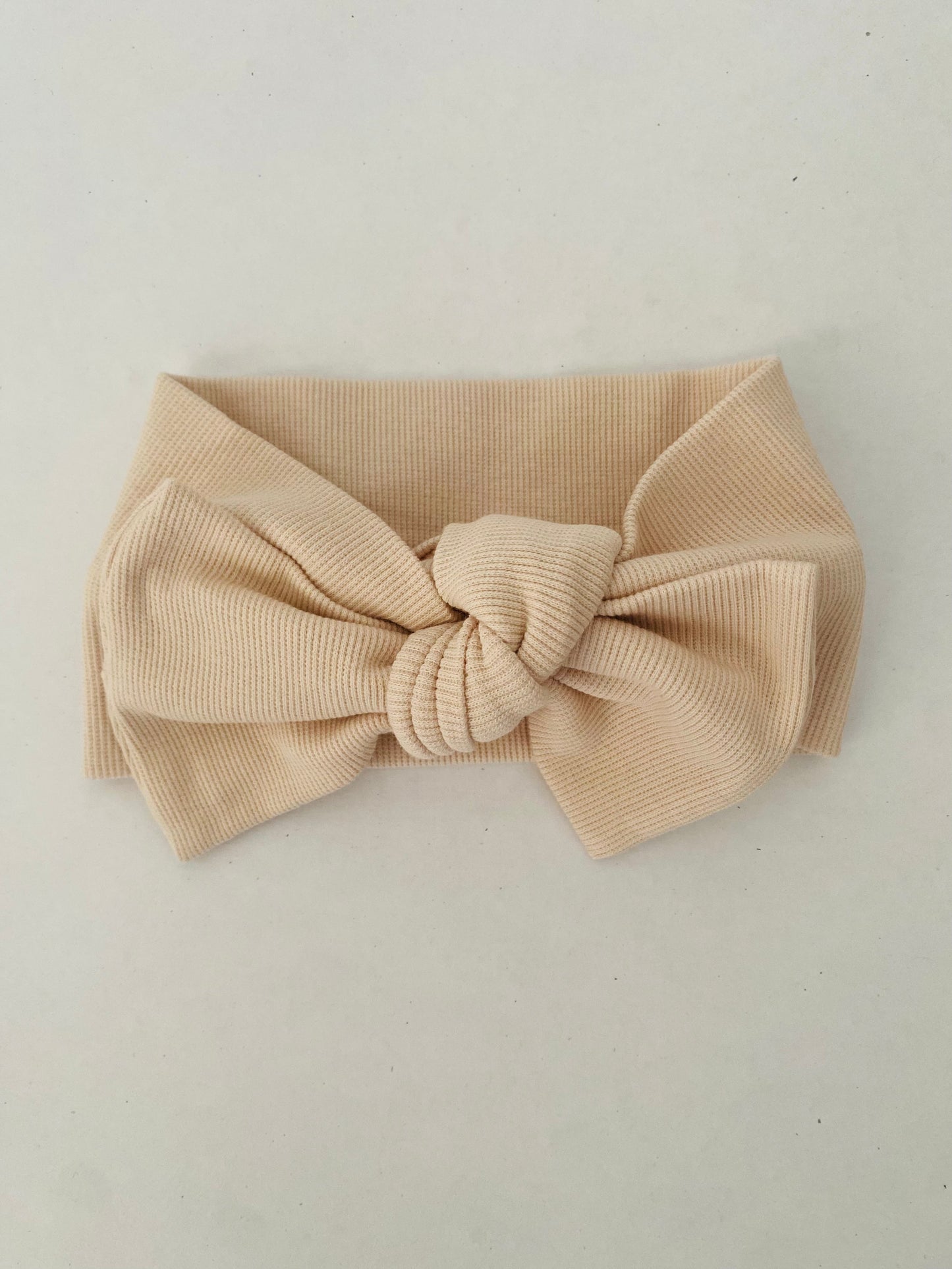 Organic Cotton Top Knot Headband - Ivory NINO & VIV 