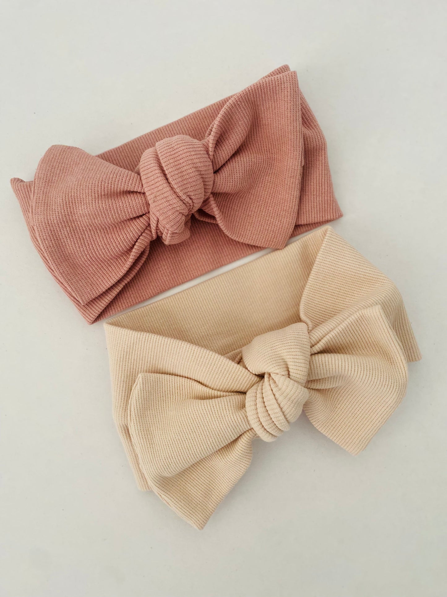 Organic Cotton Top Knot Headband - Ivory NINO & VIV 