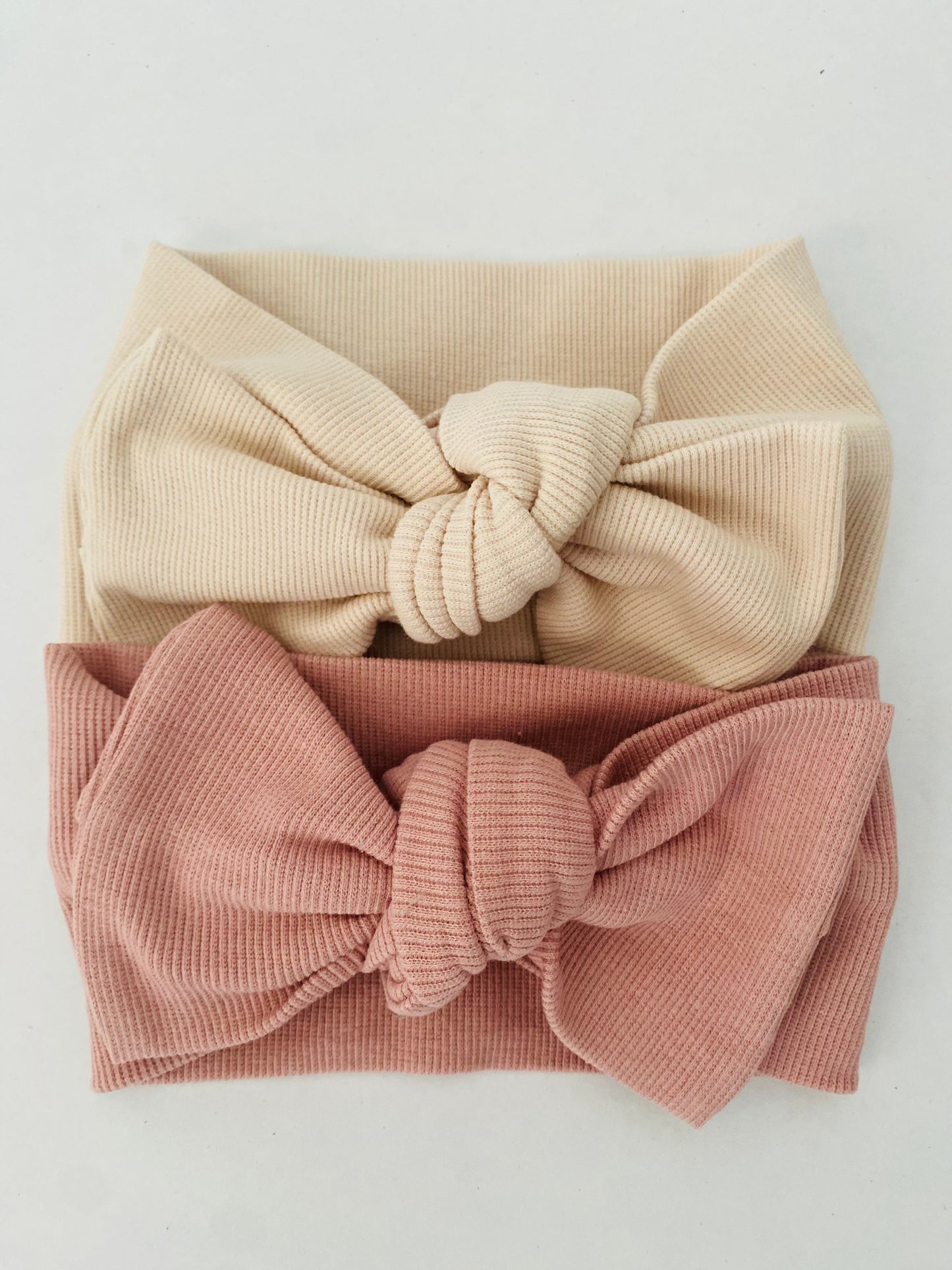 Organic Cotton Top Knot Headband - Ivory NINO & VIV 