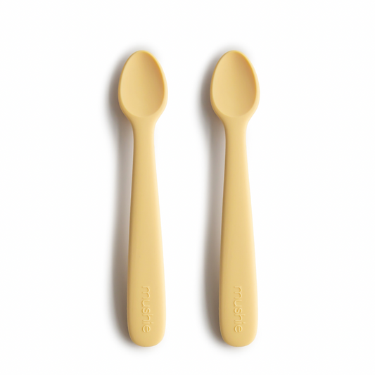 Silicone Feeding Spoons (Daffodil) 2-Pack NINO & VIV 