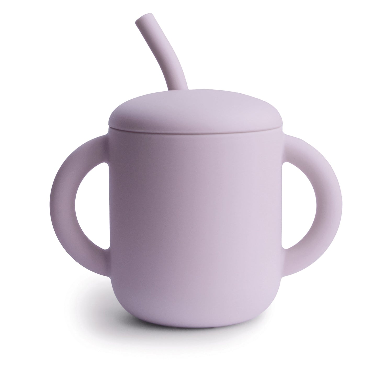 Silicone Training Cup + Straw (Soft Lilac) NINO & VIV 