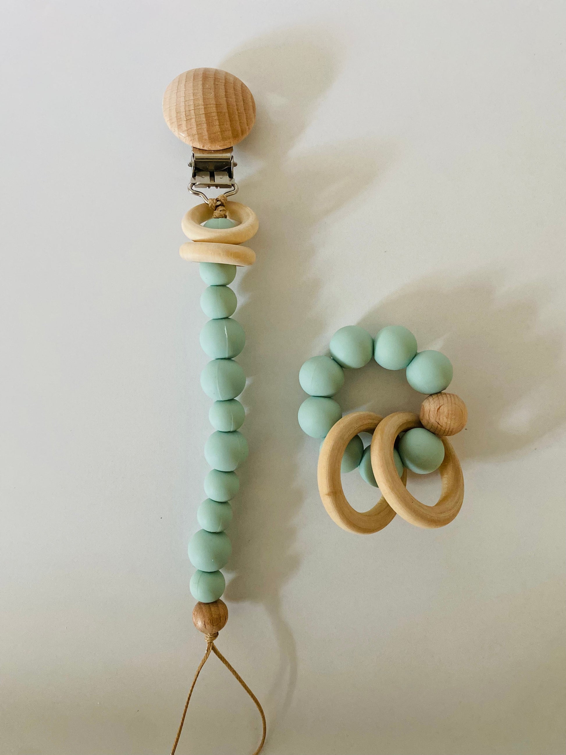 Teether and Pacifier Clip set NINO & VIV 